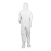 Kleenguard A40 Elastic-Cuff, Ankle, Hood and Boot Coveralls, Large, White, PK25, 25PK 44333